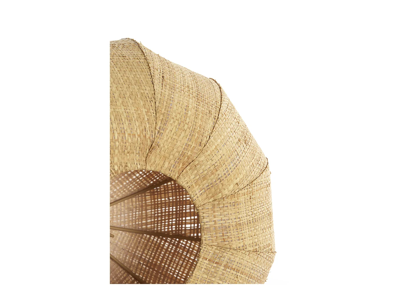 Lampenschirm RAFIKA - Ø40x19cm - Braun