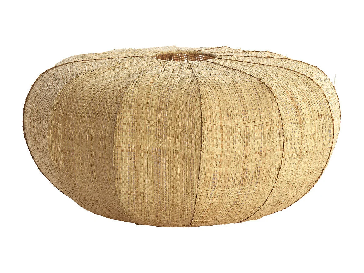 Lampenkap RAFIKA - Ø40x19cm - Bruin