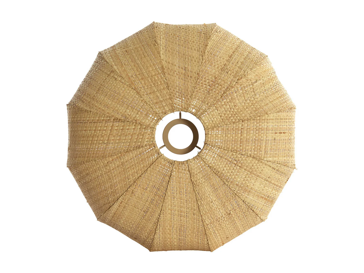 Lampenkap RAFIKA - Ø40x19cm - Bruin