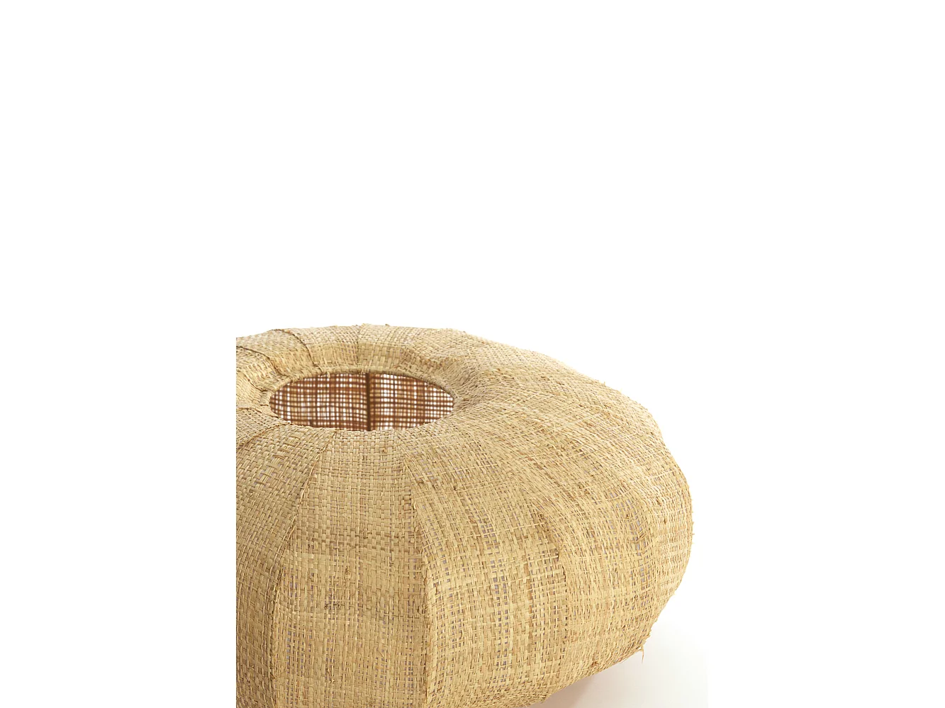 Lampenkap RAFIKA - Ø40x19cm - Bruin