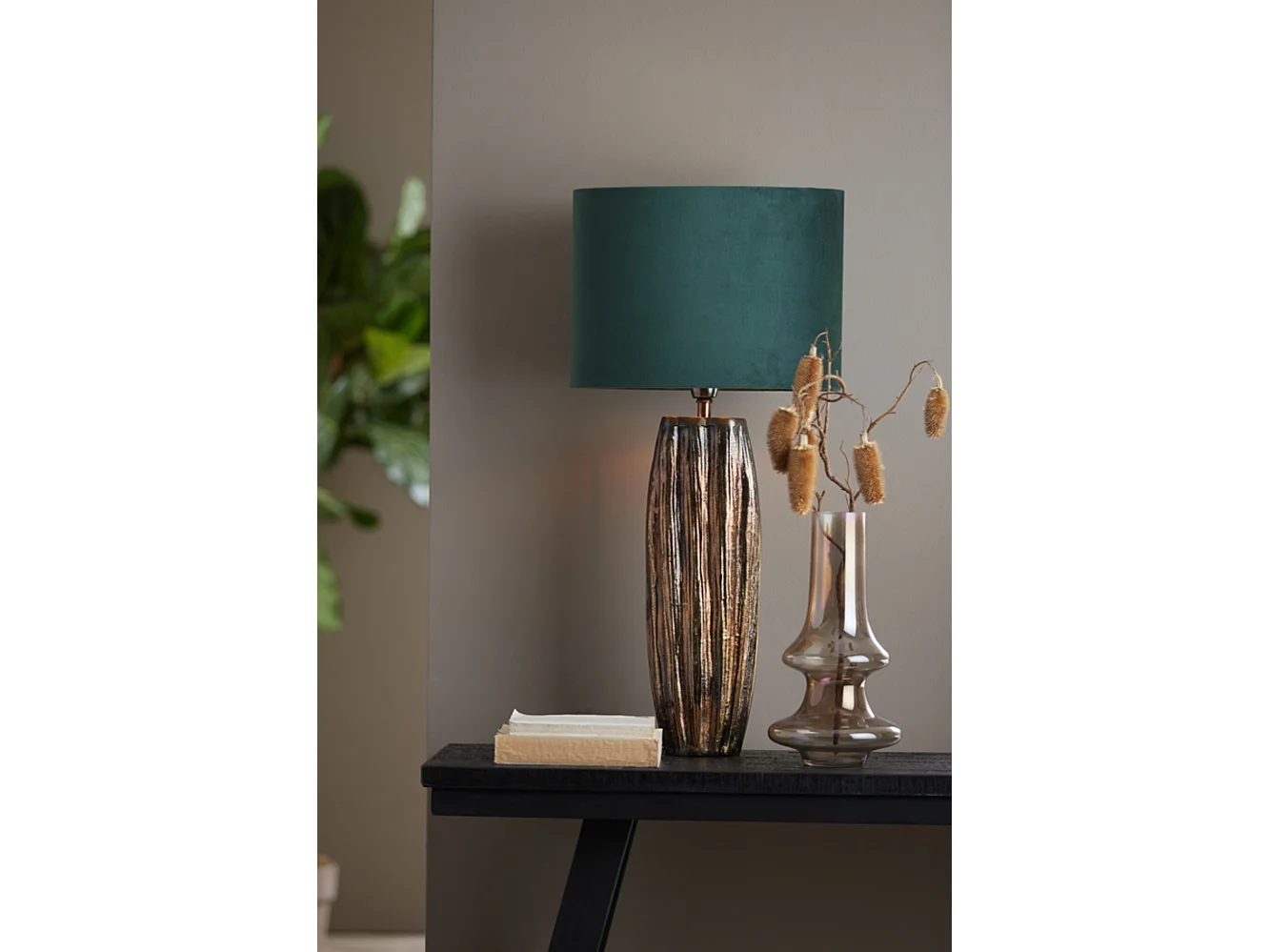 Abat-jour VELOURS - 38x17,5x28cm - Vert