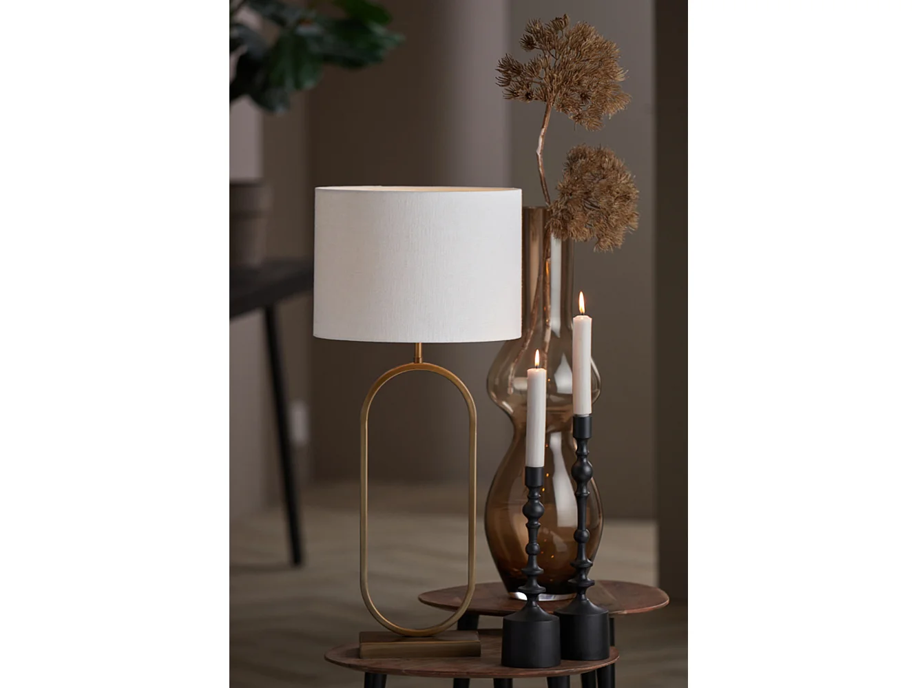 Lampenschirm LIVIGNO - Ø35x25cm - Weiß