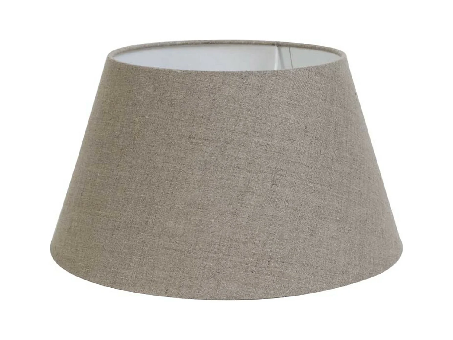 Abat-jour en lin foncé - 25 x 18 x 14 cm - Gris