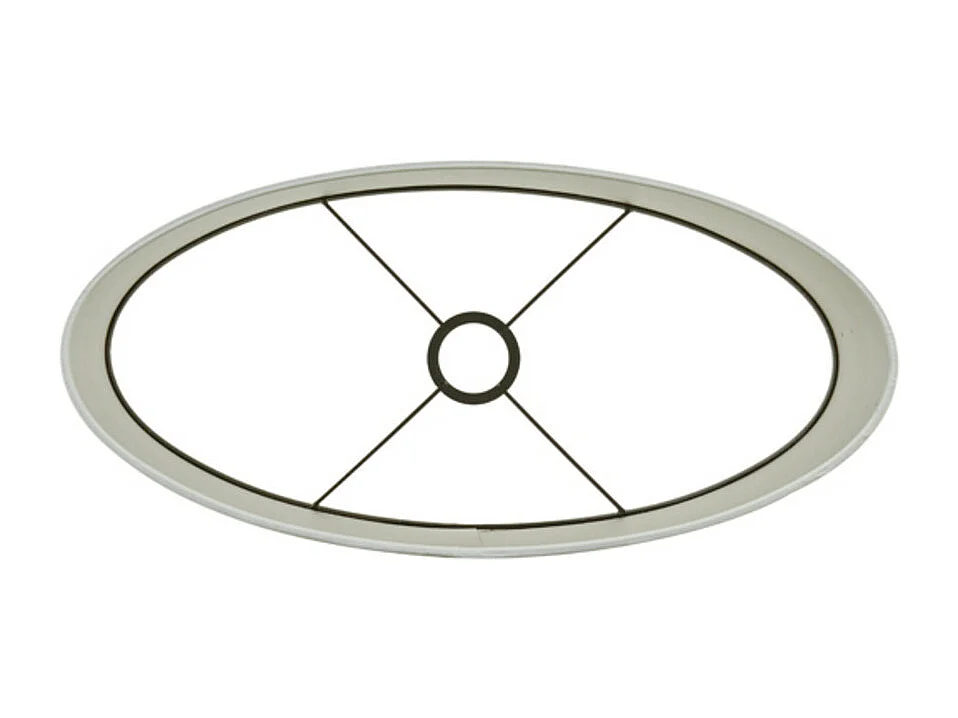 Abat-jour SAVERNA - 38x17,5x28cm - Blanc