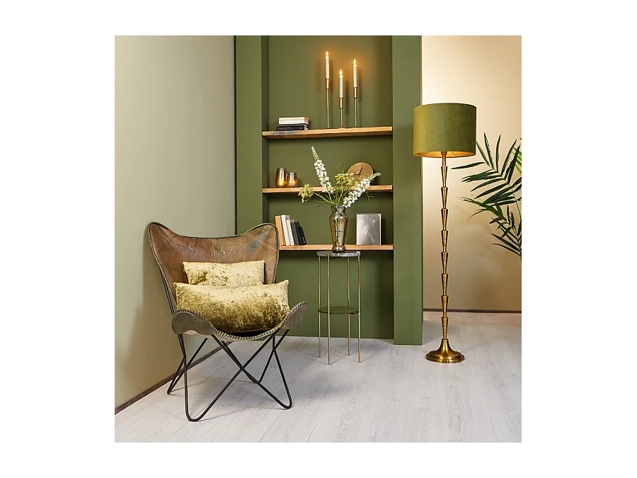 Abat-jour VELOURS - Ø40x30cm - Vert