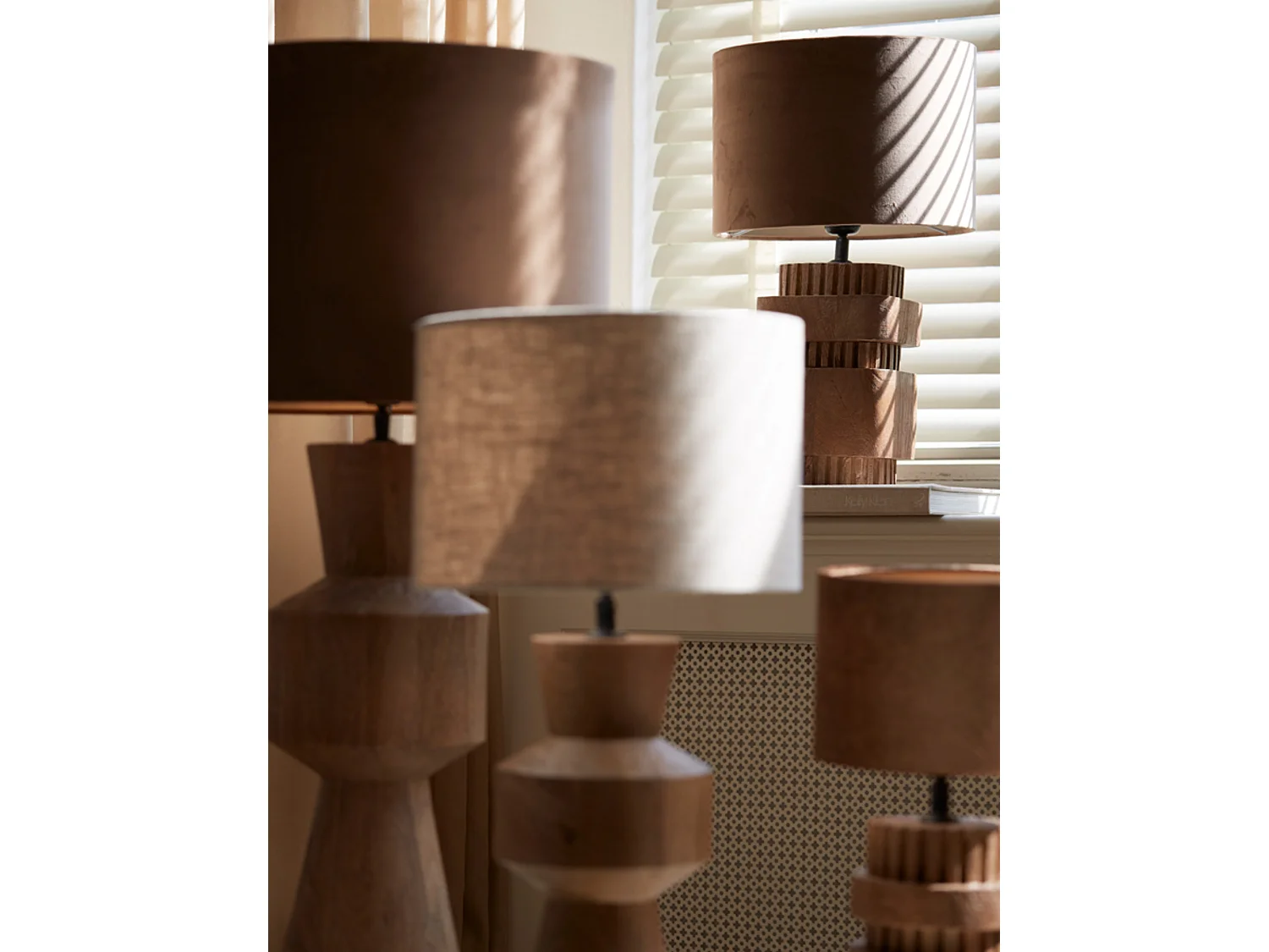 Abat-jour VELOURS - Ø30x21cm - Marron