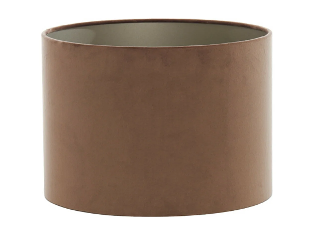 Abat-jour VELOURS - Ø30x21cm - Marron