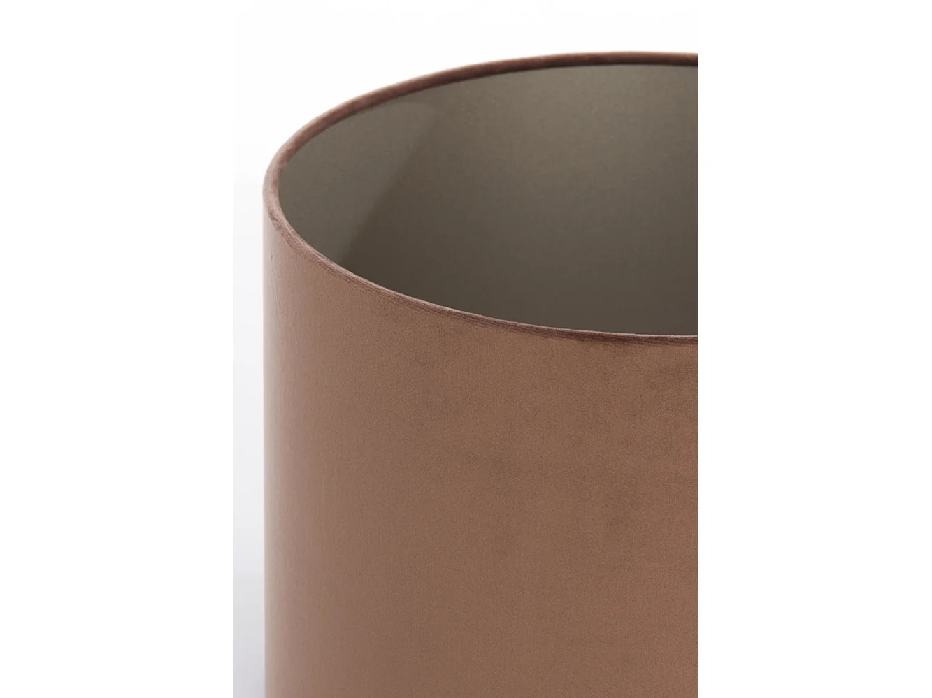 Abat-jour VELOURS - Ø30x21cm - Marron