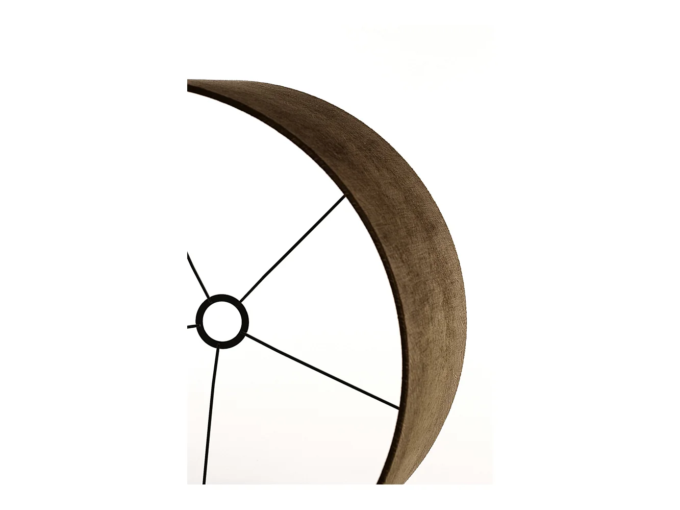 Abat-jour LUBIS - Ø50x38cm - Marron