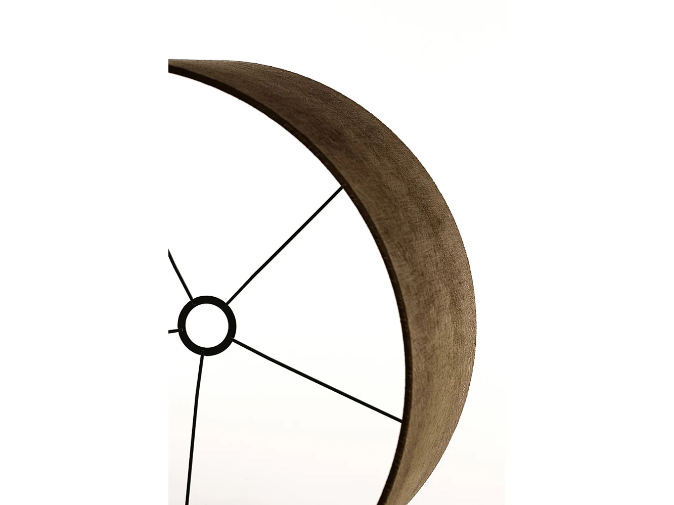 Lampenkap LUBIS - Ø50x38cm - Bruin