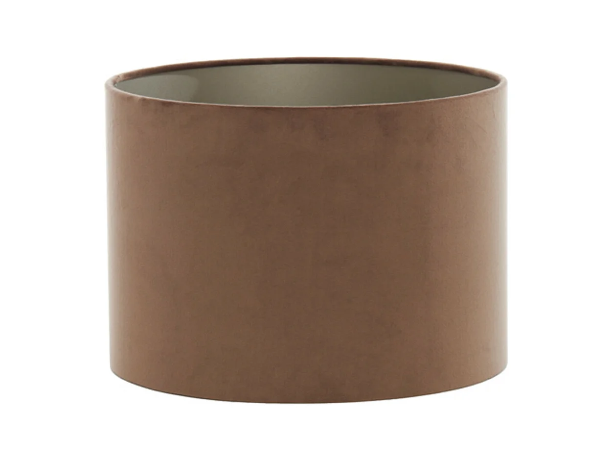Abat-jour VELOURS - Ø40x30cm - Marron