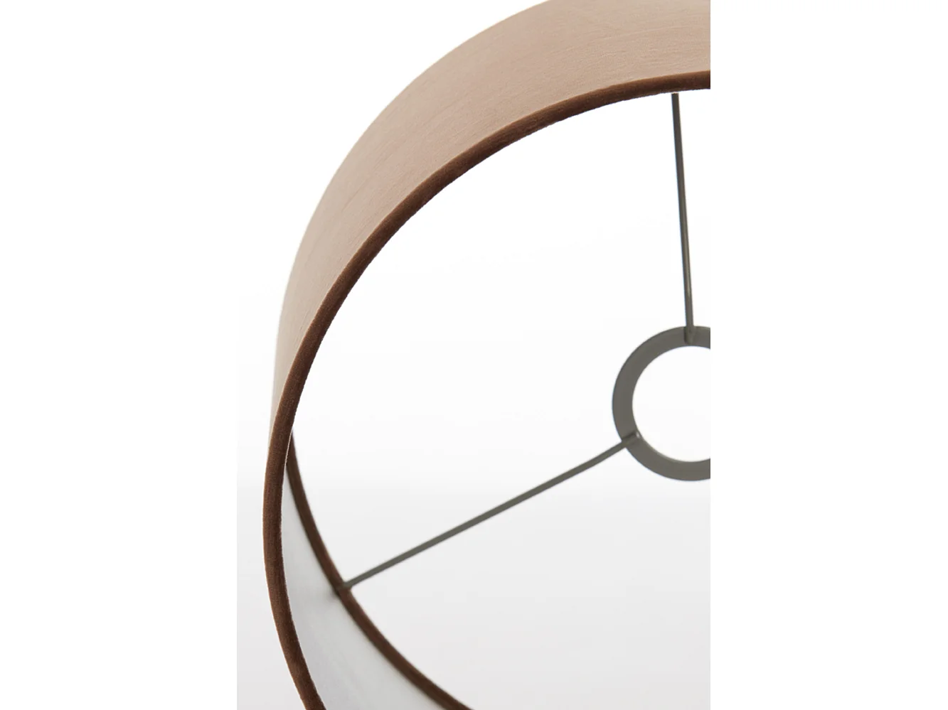 Abat-jour VELOURS - Ø40x30cm - Marron