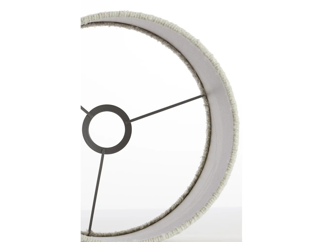 Abat-jour BOLERO - Ø25x18cm - Blanc