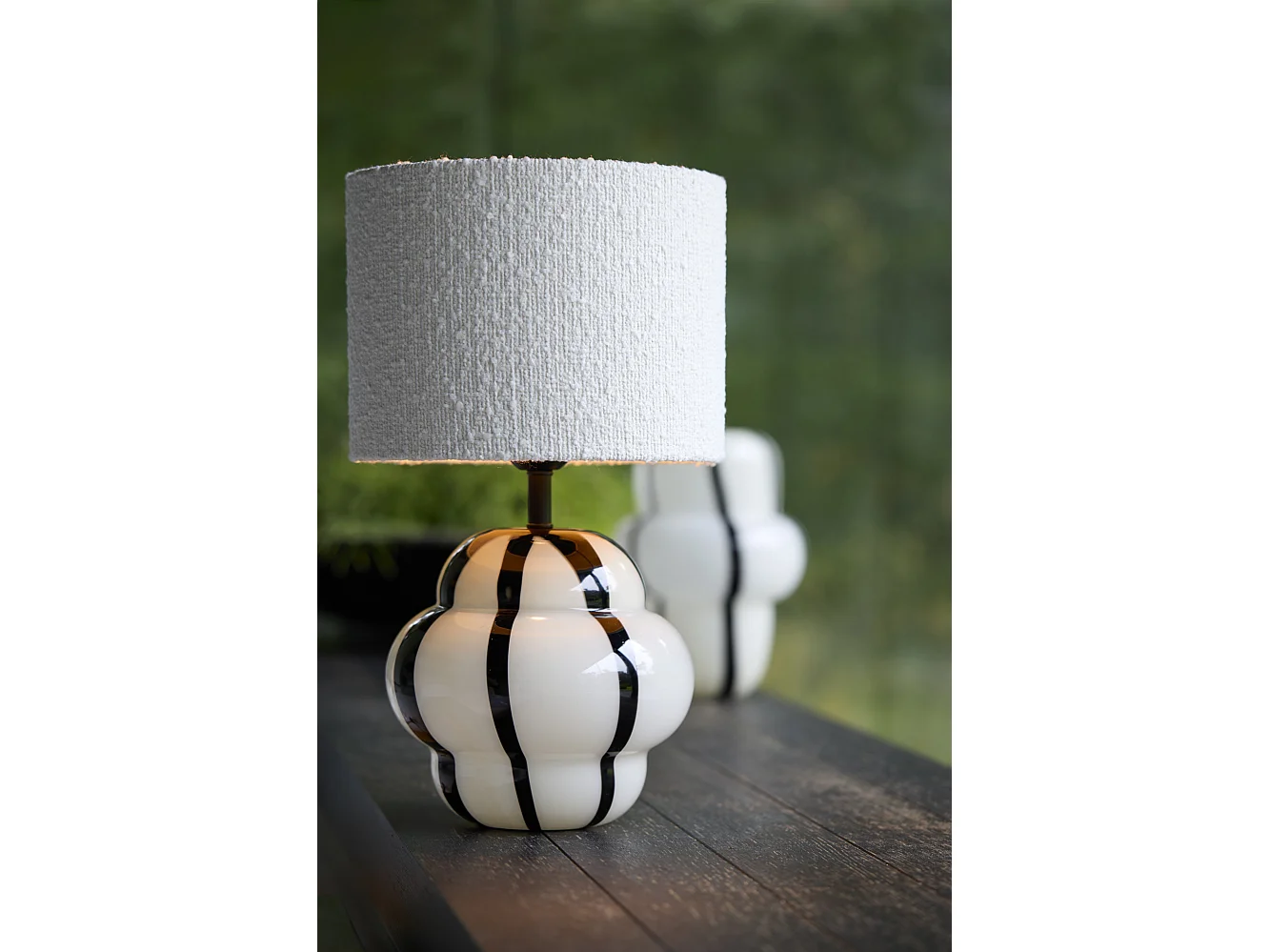 Abat-jour BOLERO - Ø25x18cm - Blanc