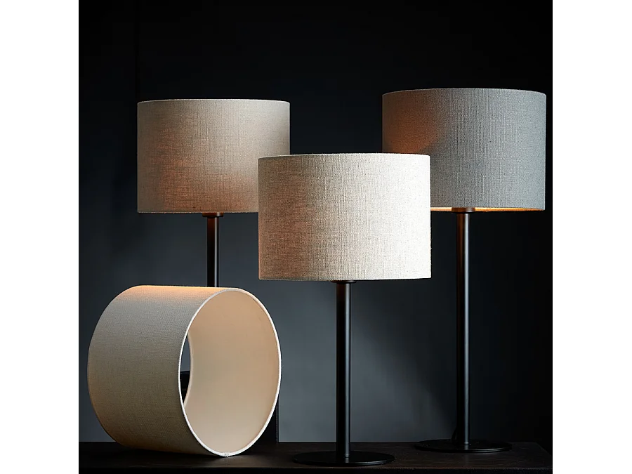 Abat-jour LIVIGNO - Ø25x18cm - Marron