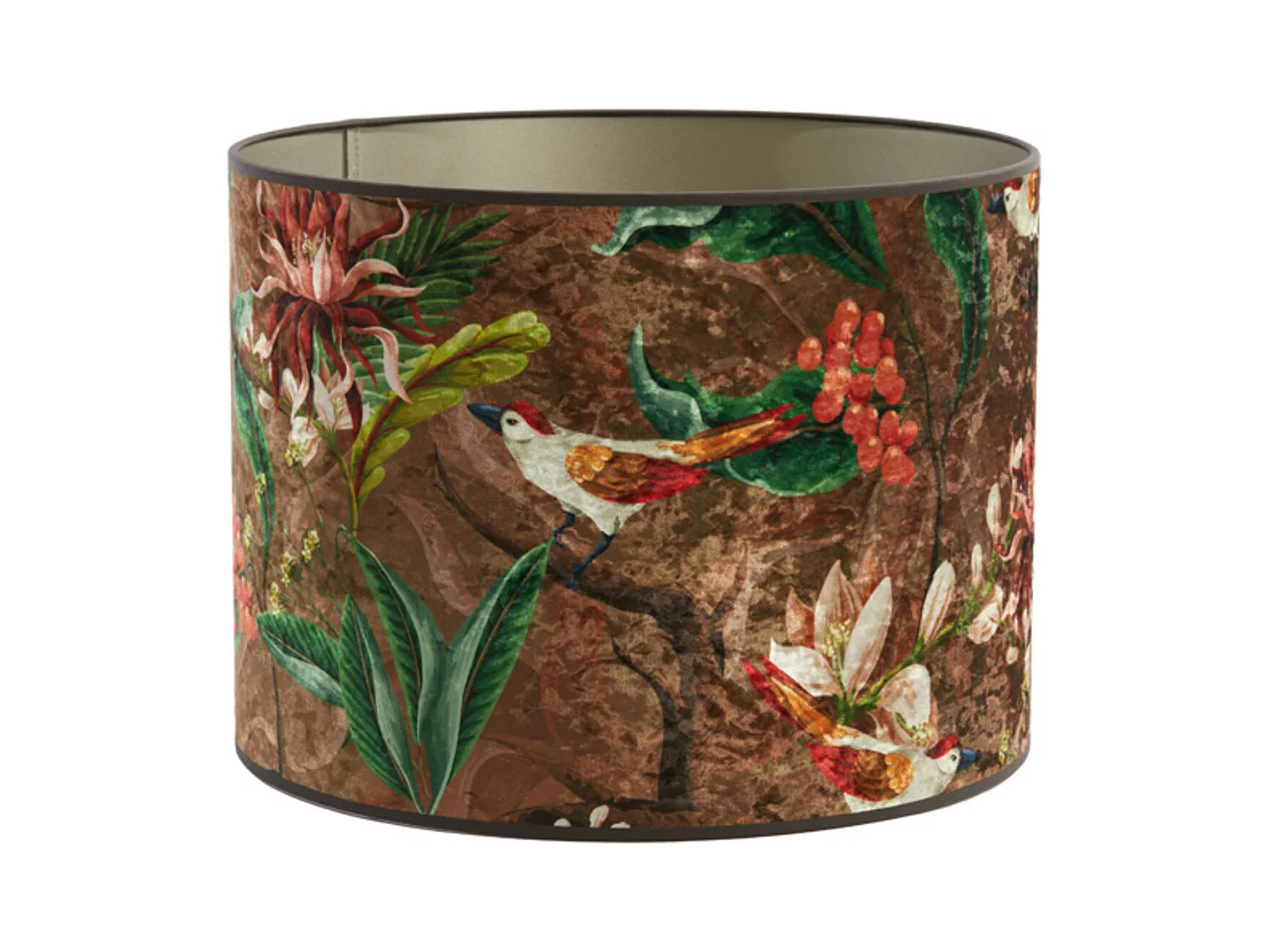 Lampenschirm PASSARO - Ø20x15cm - Braun