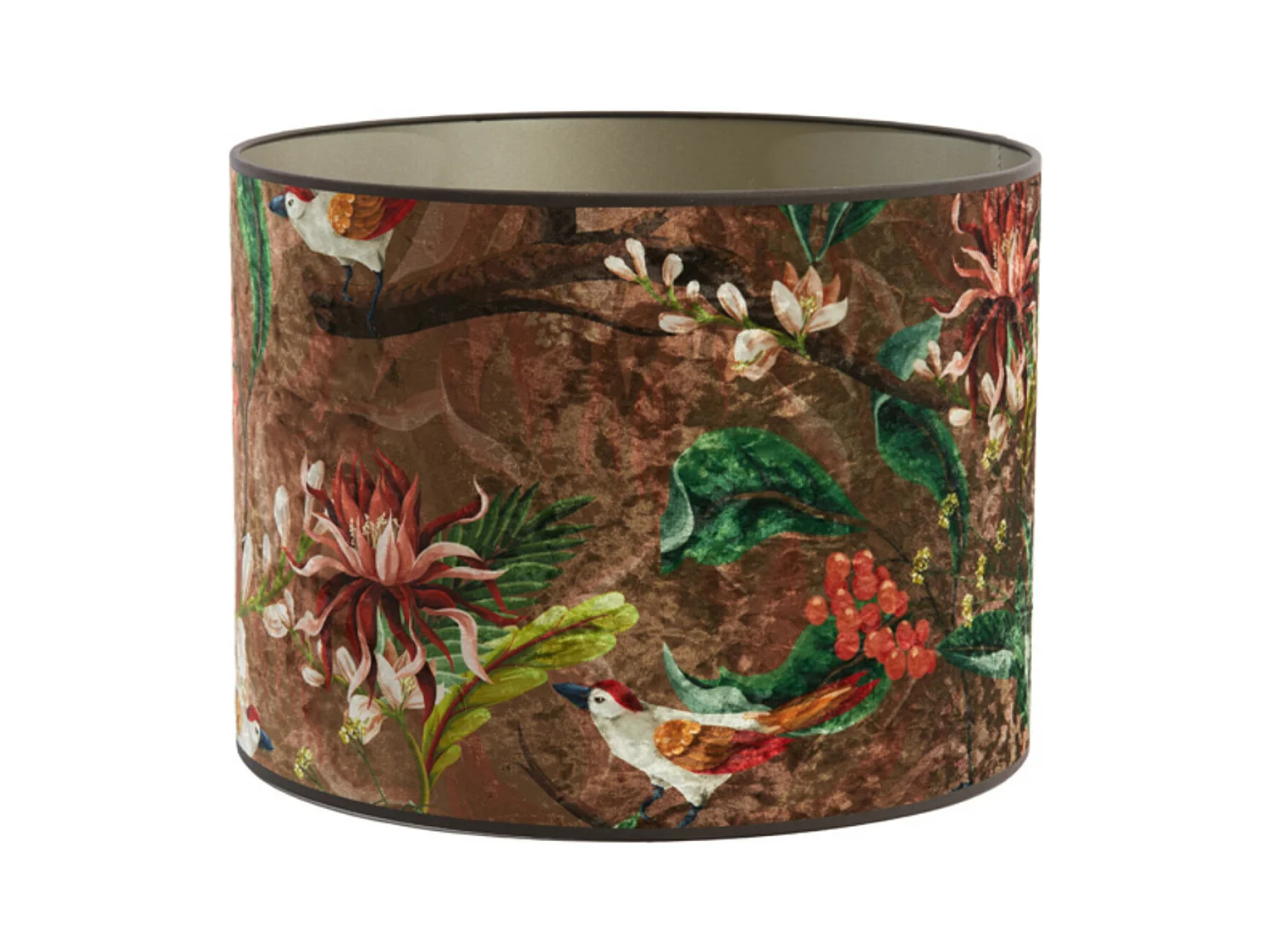 Lampenschirm PASSARO - Ø20x15cm - Braun