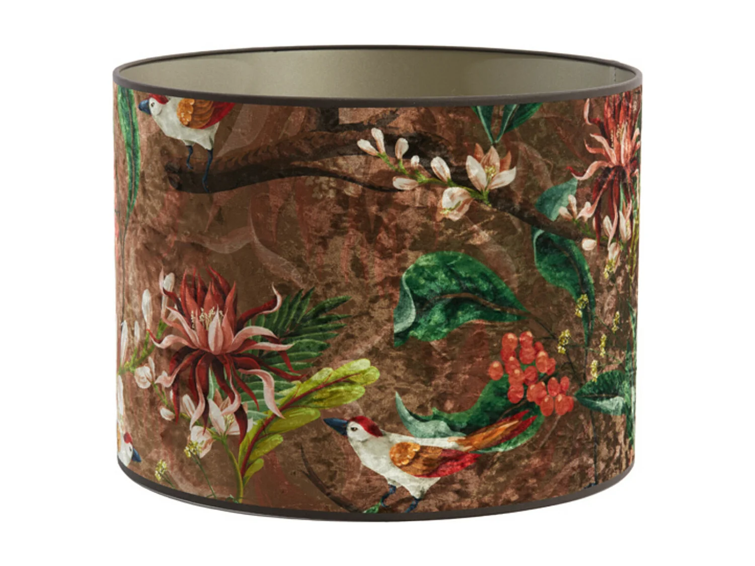 Lampenkap PASSARO - Ø20x15cm - Bruin