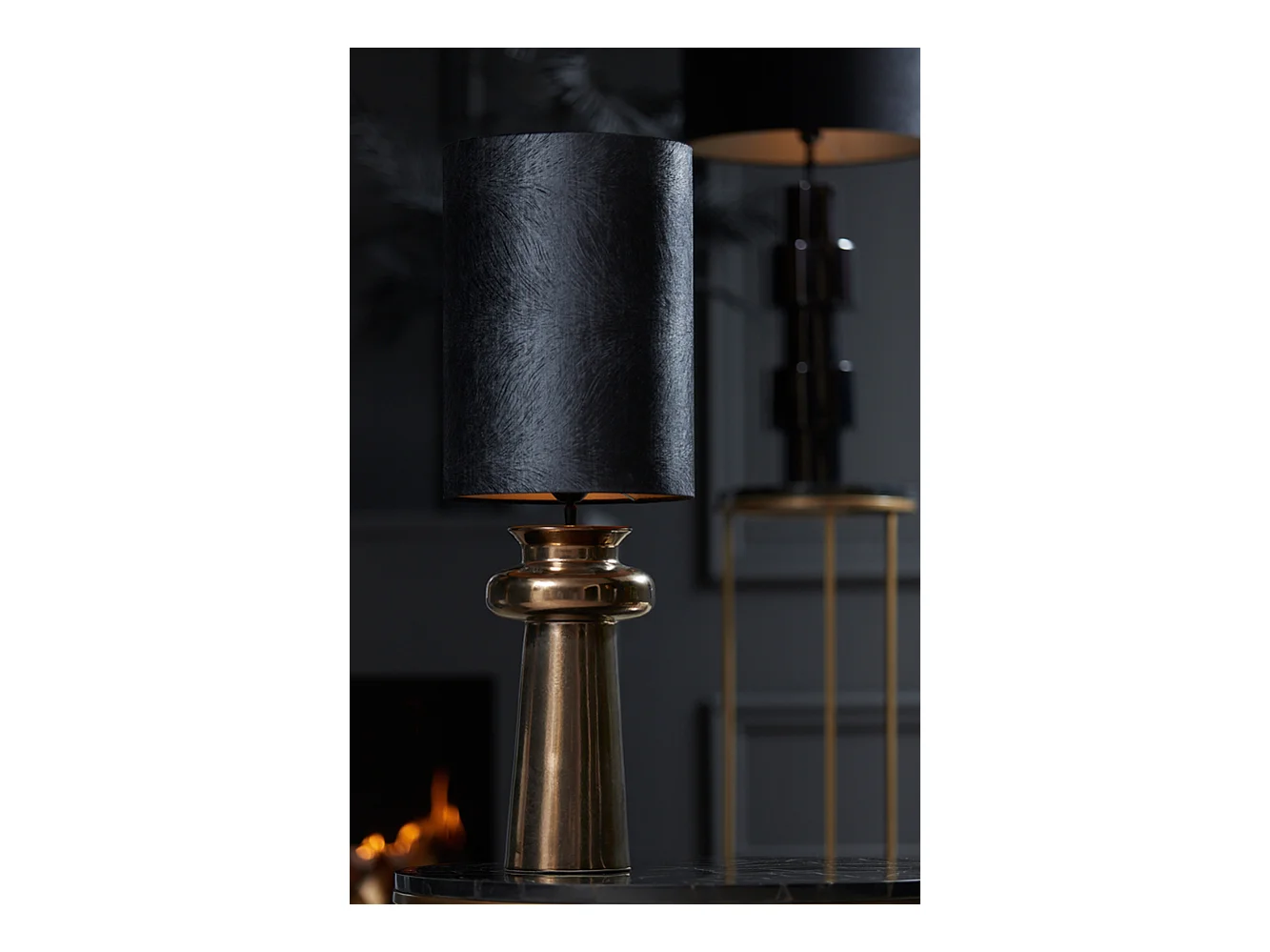 Lampenkap LUBIS - Ø30x42cm - Zwart