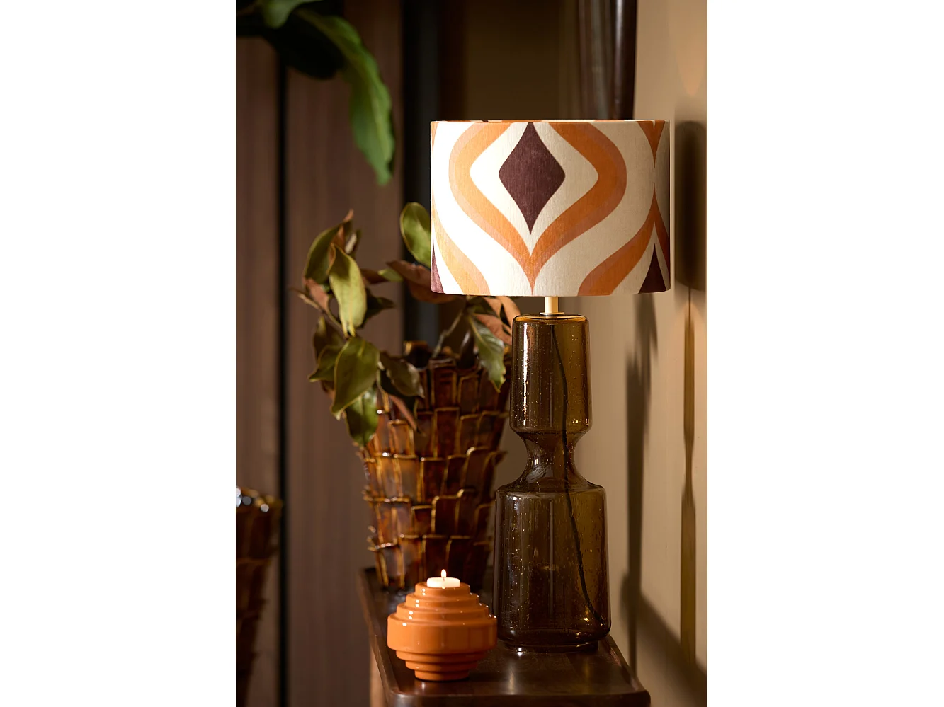 Abat-jour COOKIE - Ø30x21cm - Marron