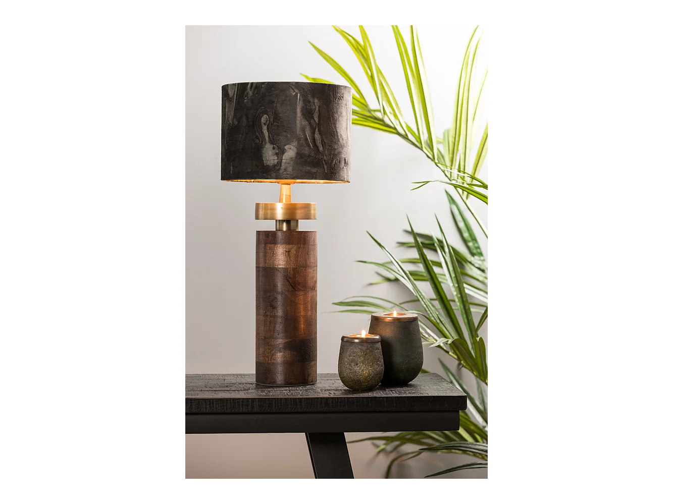 Lampenschirm MARMOR - Ø25x18cm - Grün