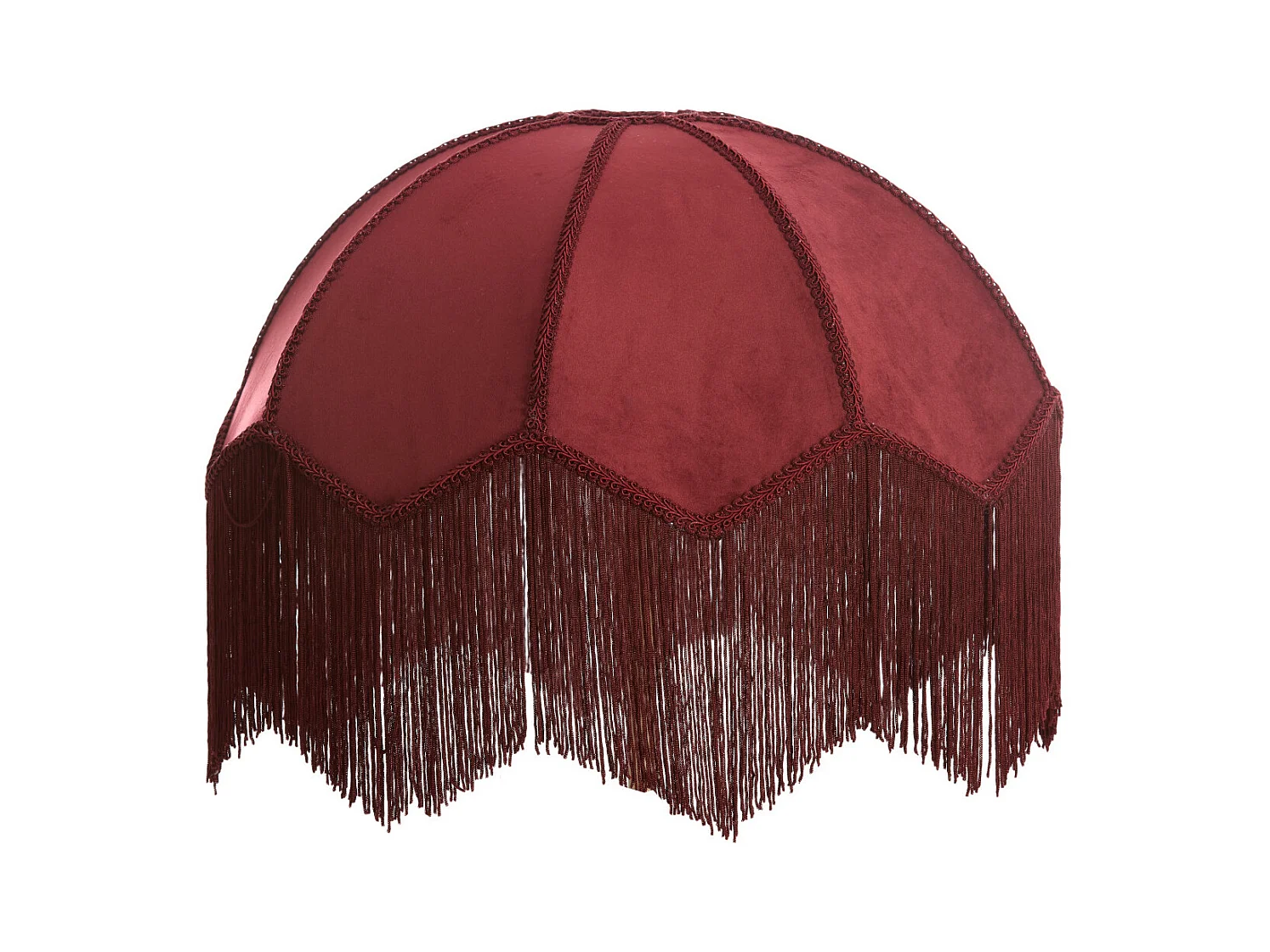 Abat-jour MALACIA - Ø45x35,5cm - Rouge