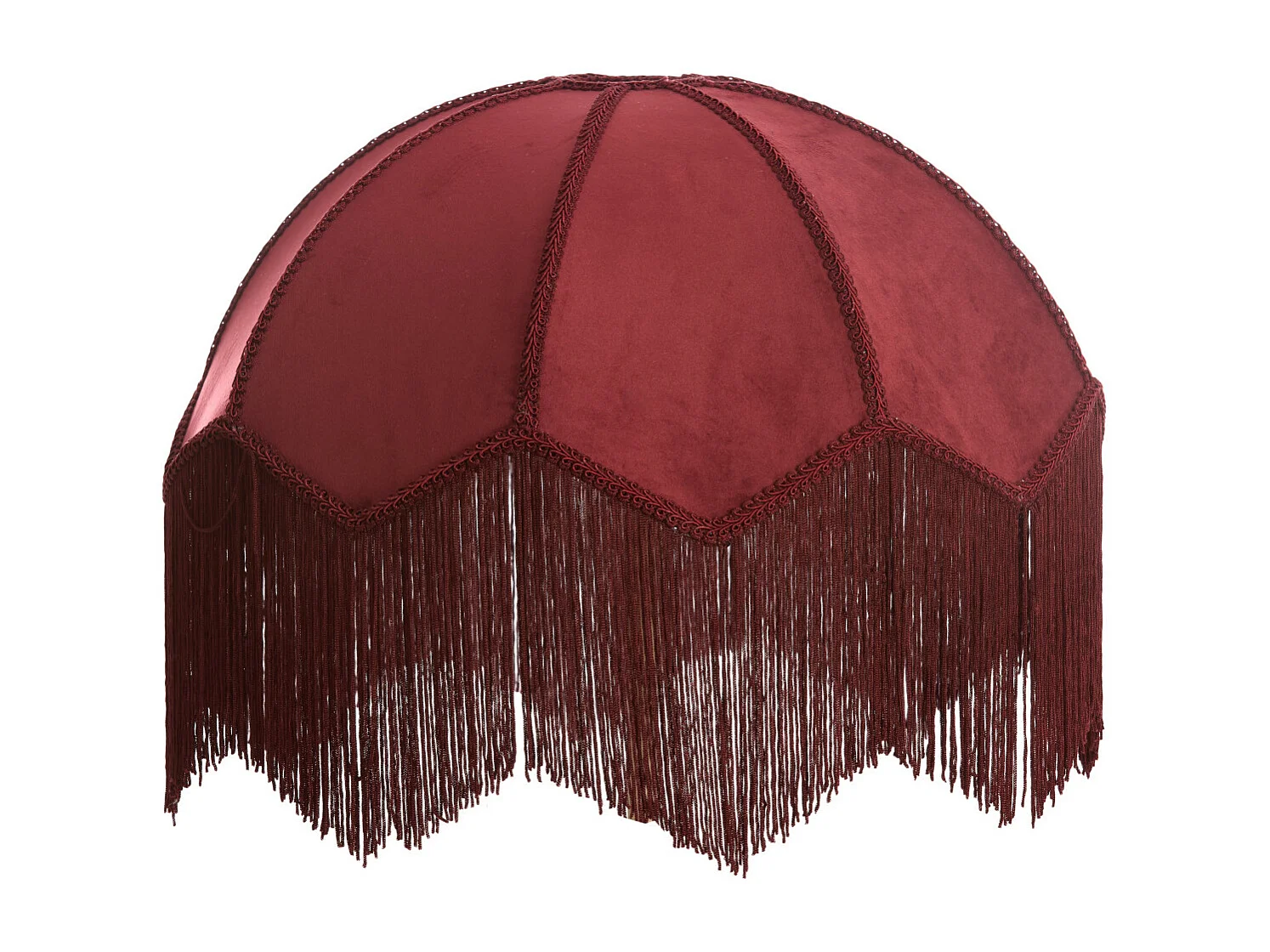 Abat-jour MALACIA - Ø45x35,5cm - Rouge