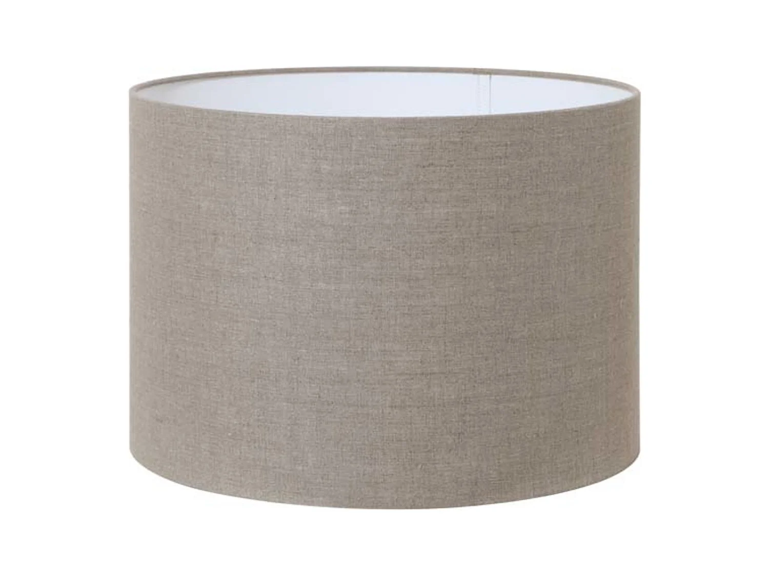 Abat-jour en lin foncé - Ø40x30cm - Gris