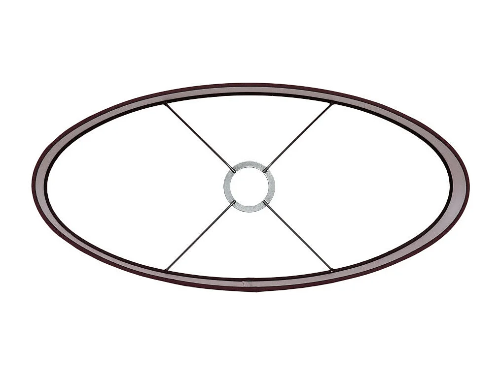 Abat-jour IMANI - 45x21x32cm - Rouge