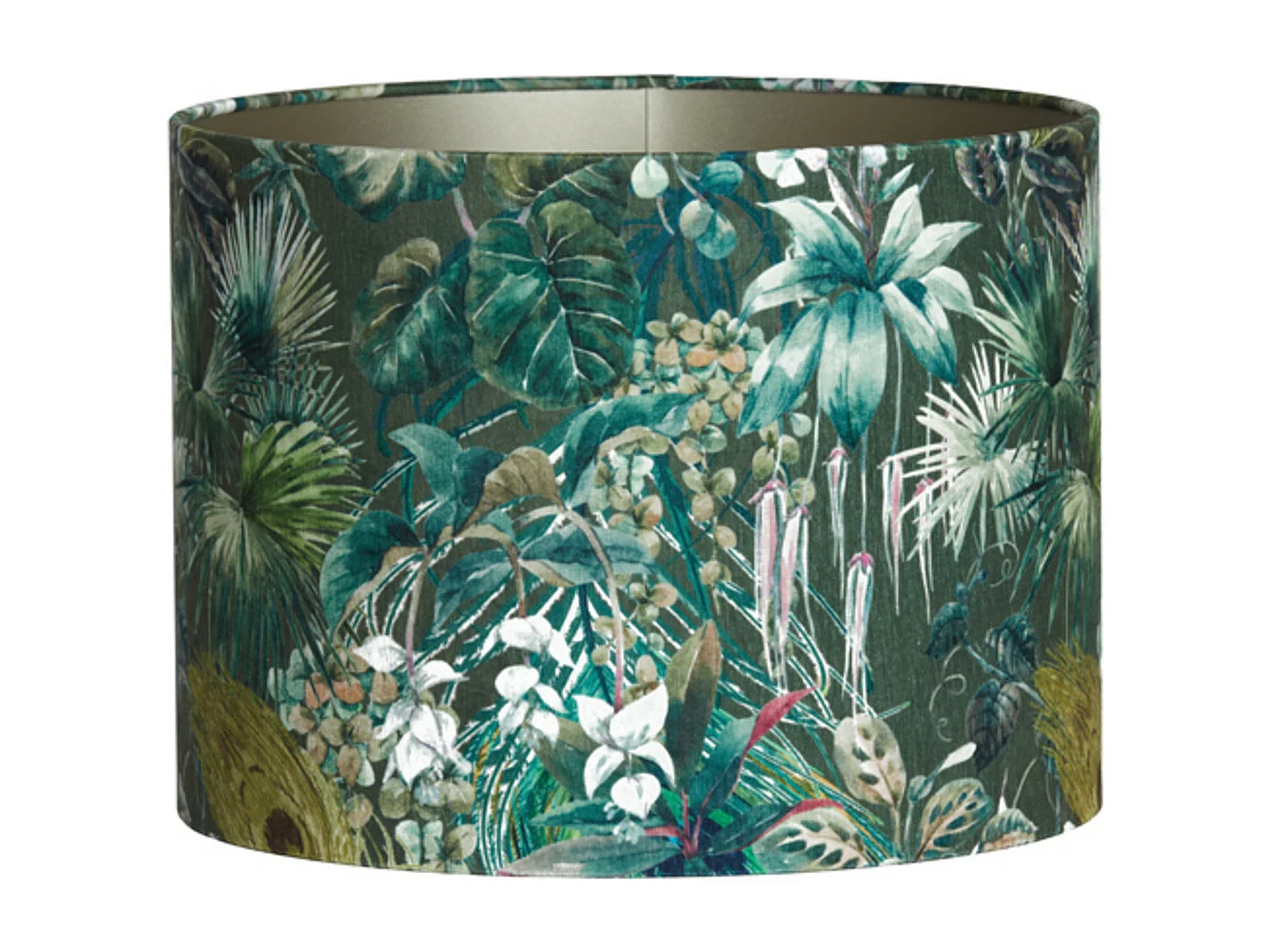 Lampenschirm XENIA FLORA - Ø40x30cm - Grün