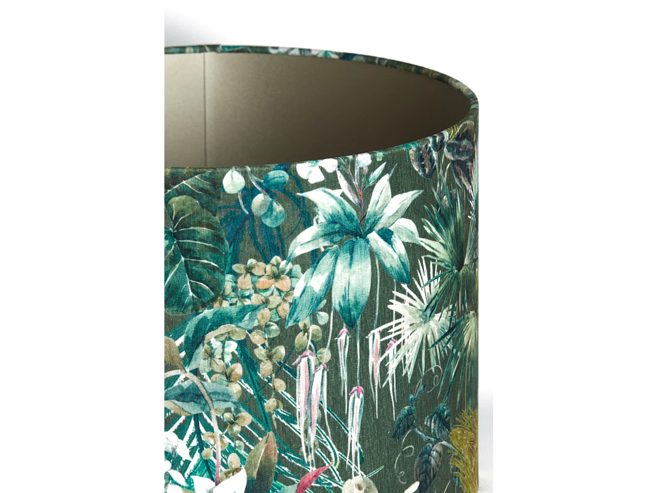 Lampenschirm XENIA FLORA - Ø40x30cm - Grün