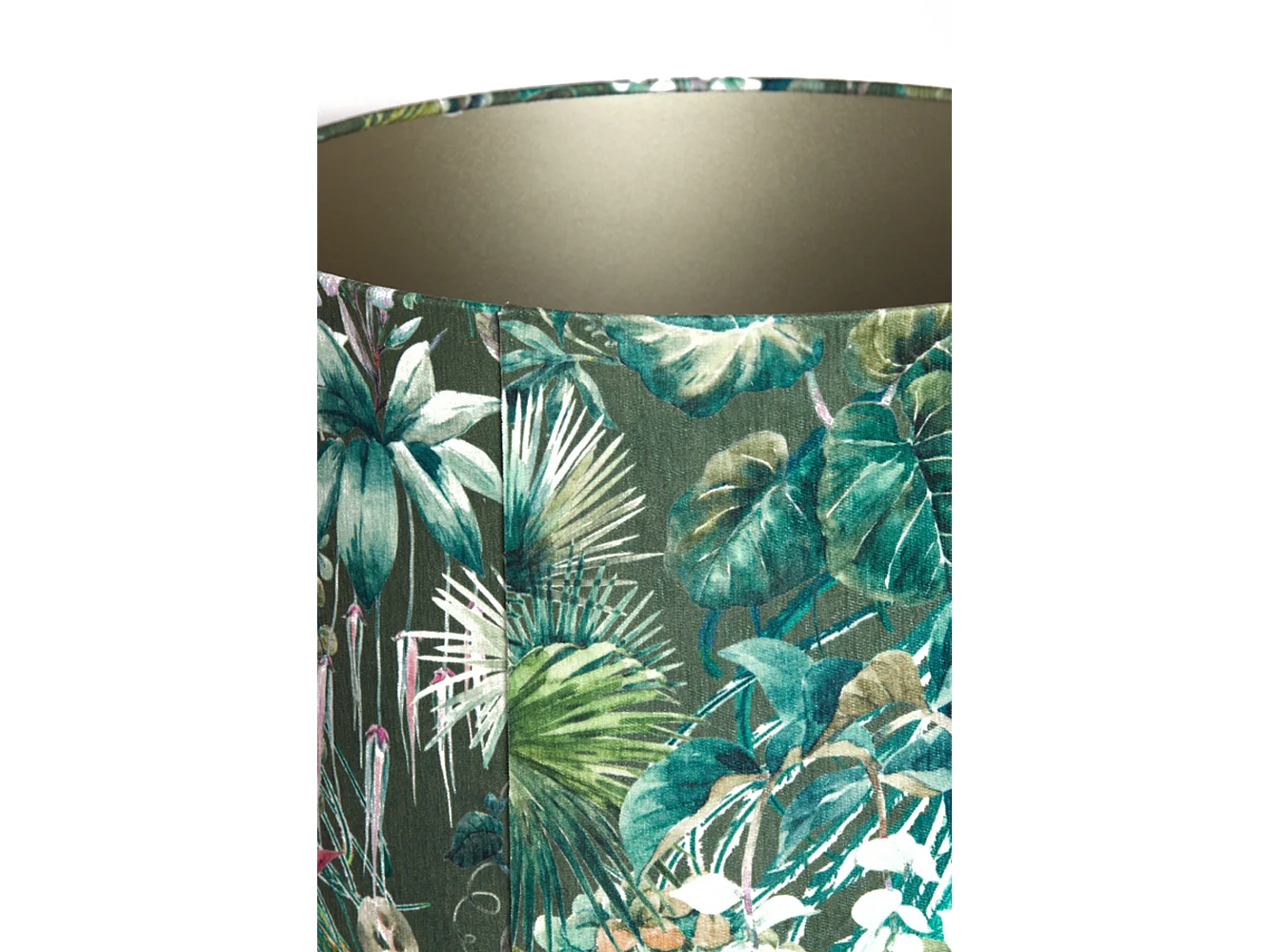 Lampenschirm XENIA FLORA - Ø40x30cm - Grün
