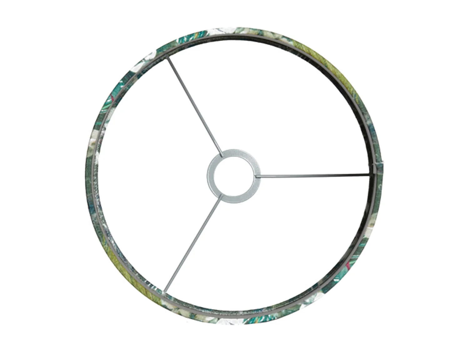 Lampenschirm XENIA FLORA - Ø40x30cm - Grün