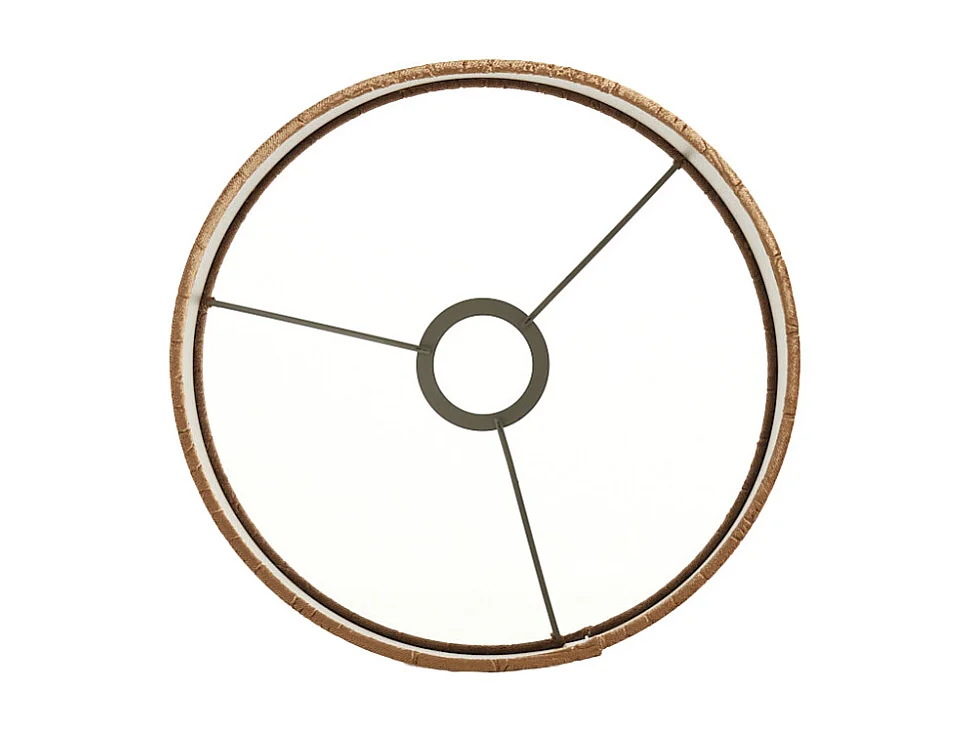 Abat-jour PRAYA - Ø25x18cm - Marron