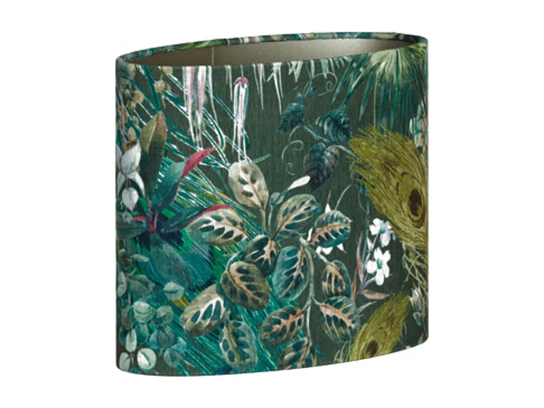 Lampenschirm XENIA FLORA - 30x15x25cm - Grün