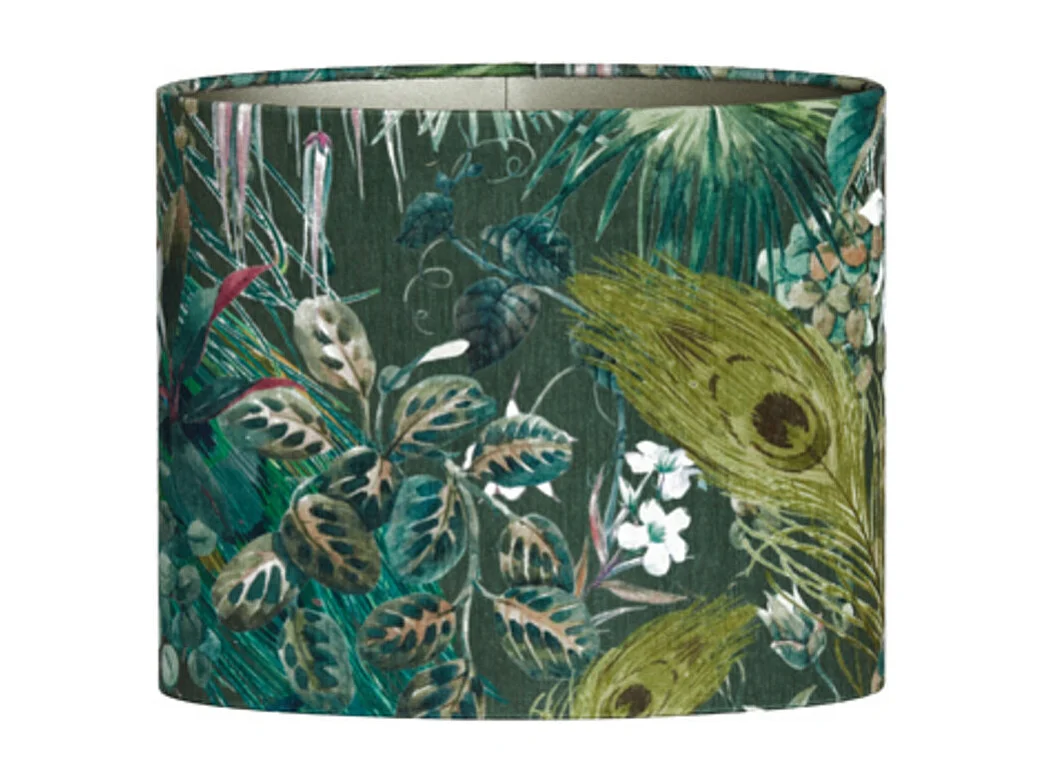 Abat-jour XENIA FLORA - 30x15x25cm - Vert