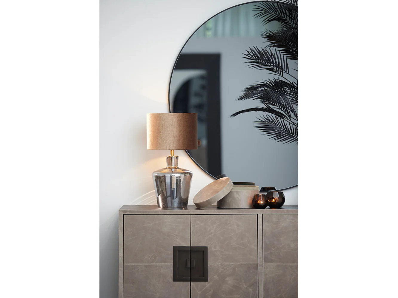 Abat-jour LUBIS - Ø30x21cm - Marron