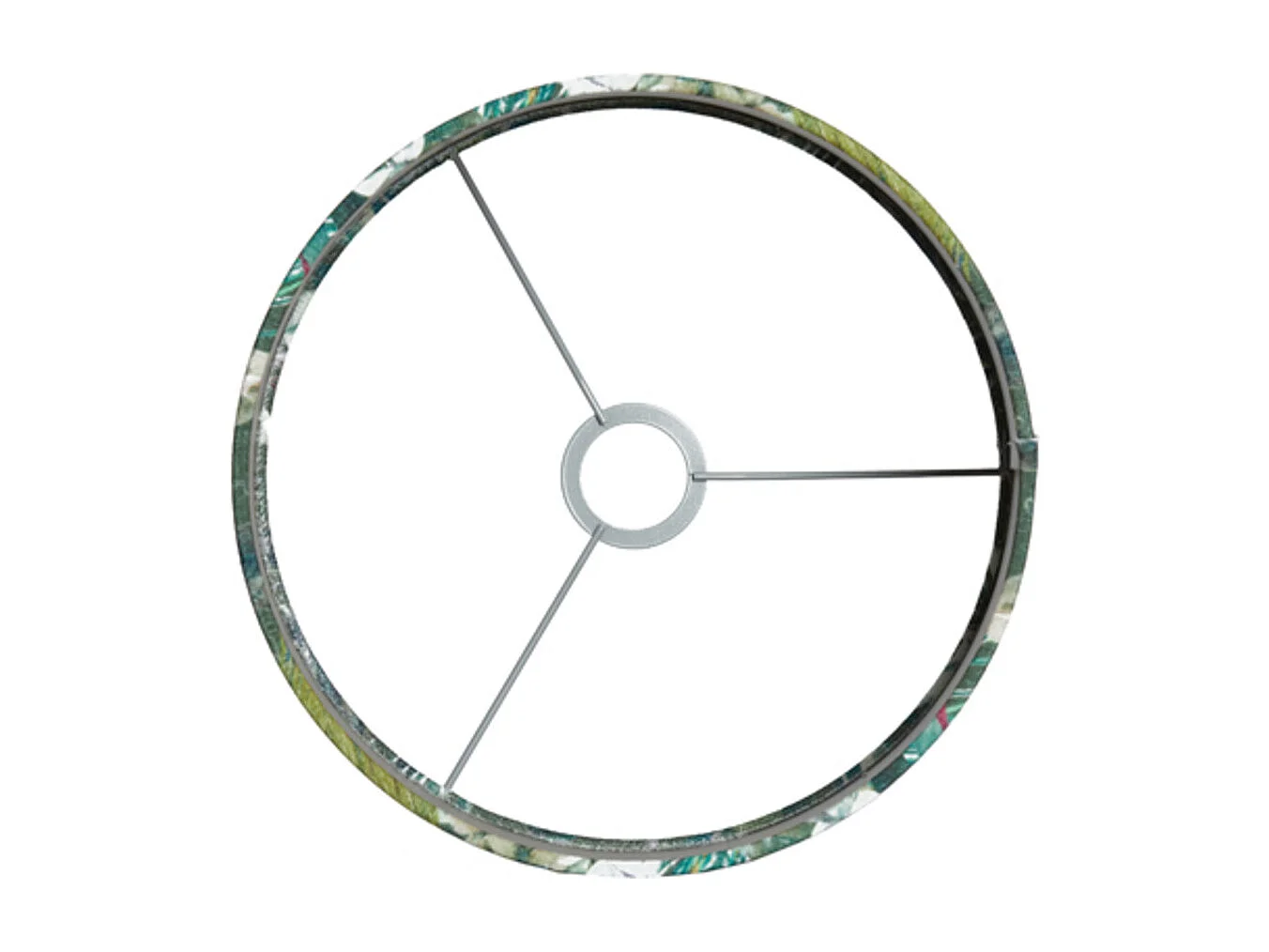 Abat-jour XENIA FLORA - Ø25x18cm - Vert