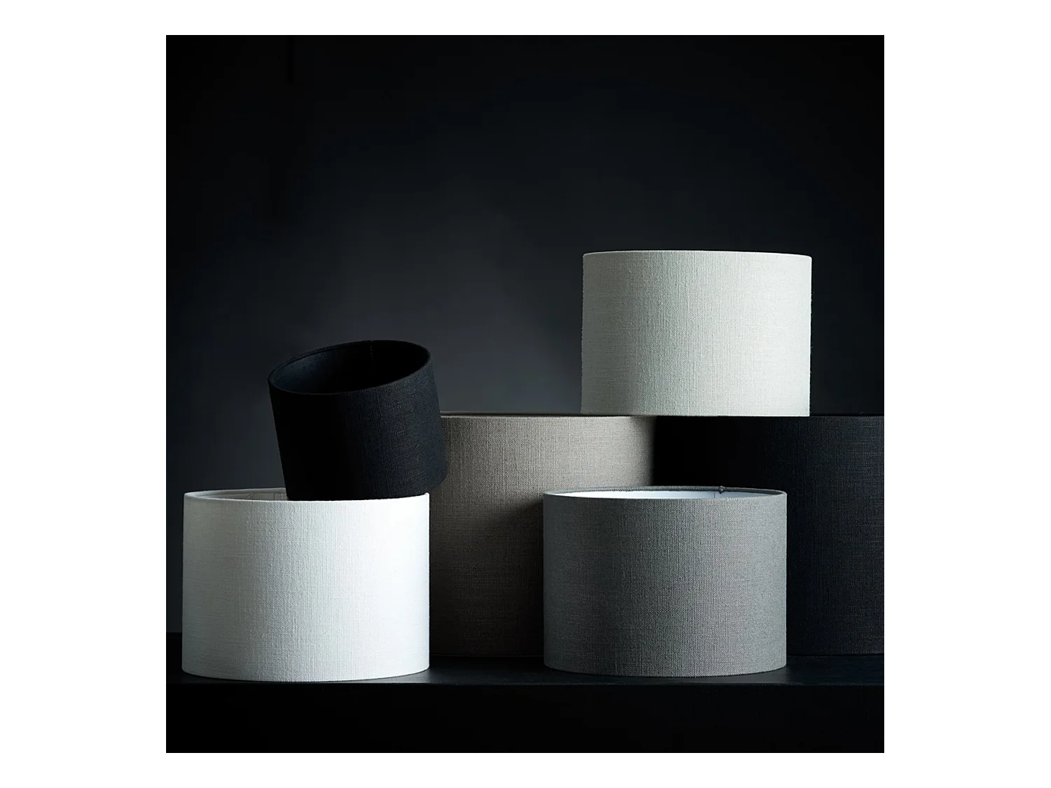 Abat-jour LIVIGNO - Ø40x30cm - Marron