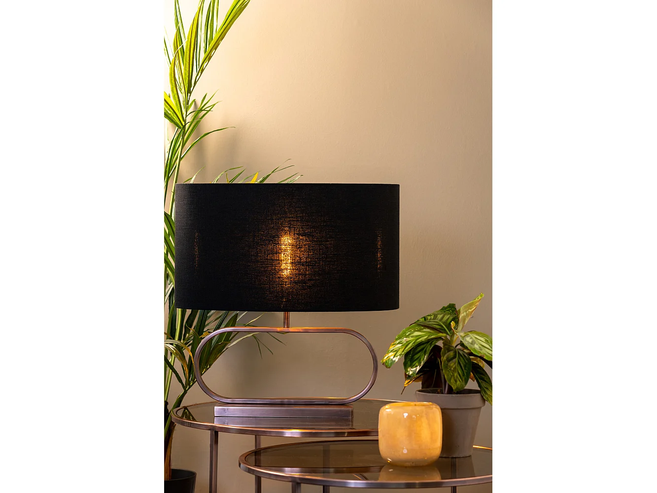 Abat-jour LIVIGNO - 58x24x32cm - Noir