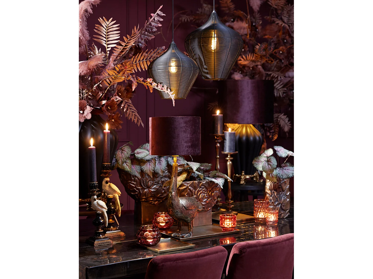 Abat-jour GEMSTONE - Ø30x21cm - Violet