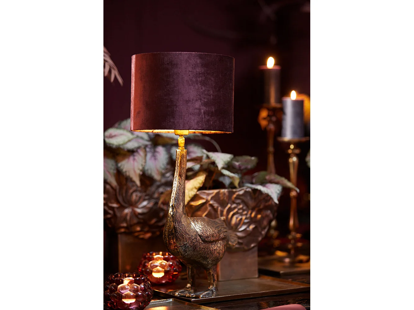 Abat-jour GEMSTONE - Ø30x21cm - Violet