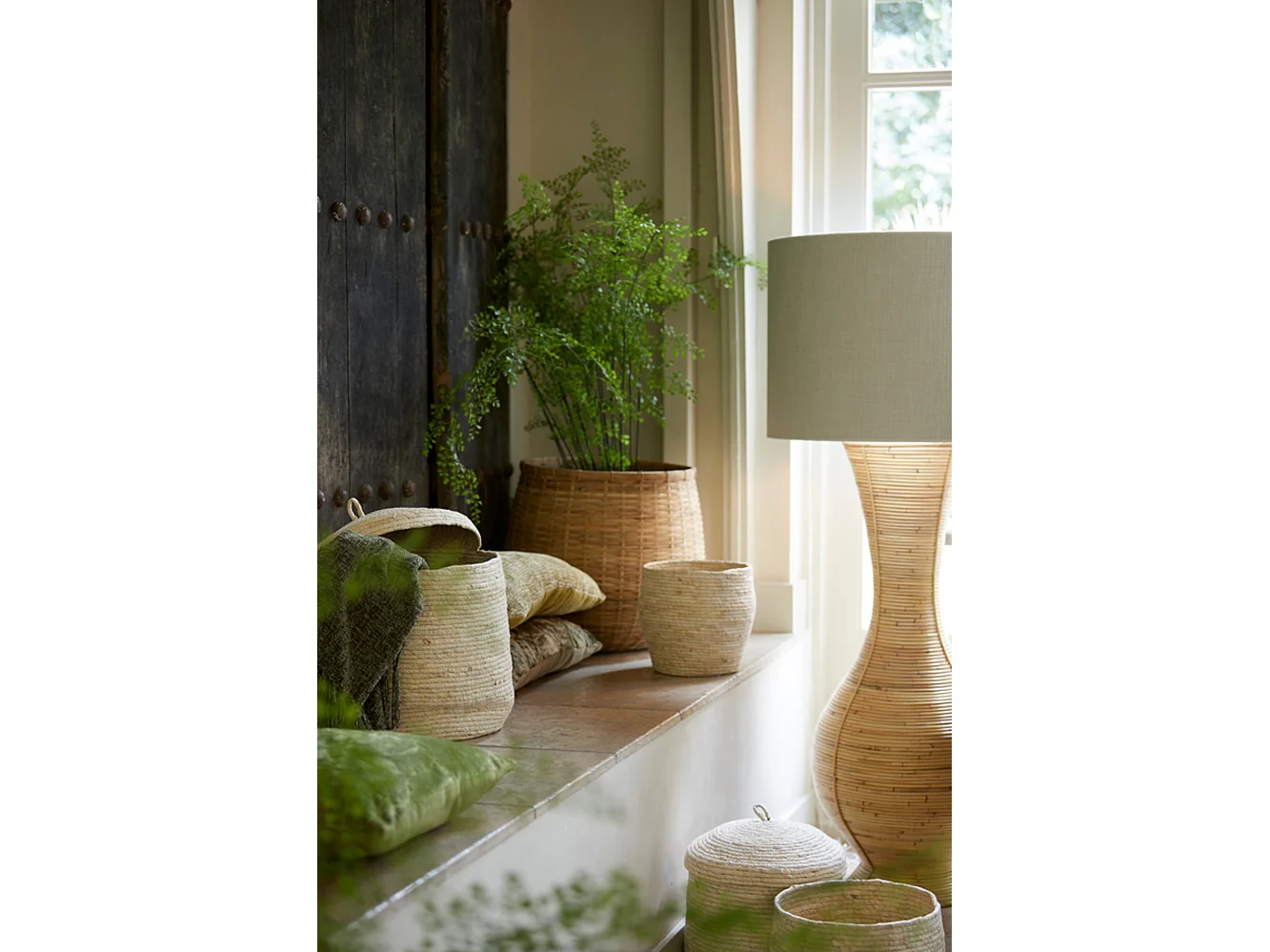 Abat-jour SAVERNA - Ø70x45cm - Blanc