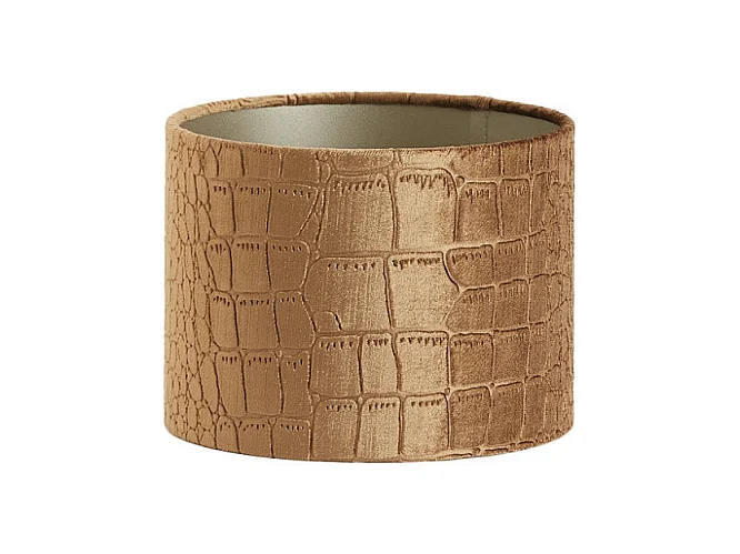 Abat-jour PRAYA - Ø20x15cm - Marron