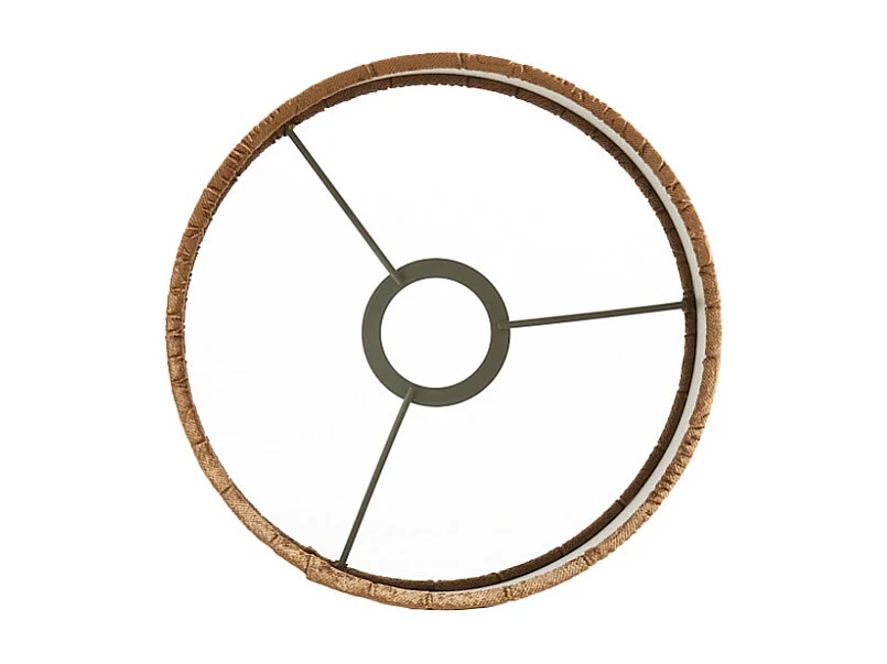 Abat-jour PRAYA - Ø20x15cm - Marron