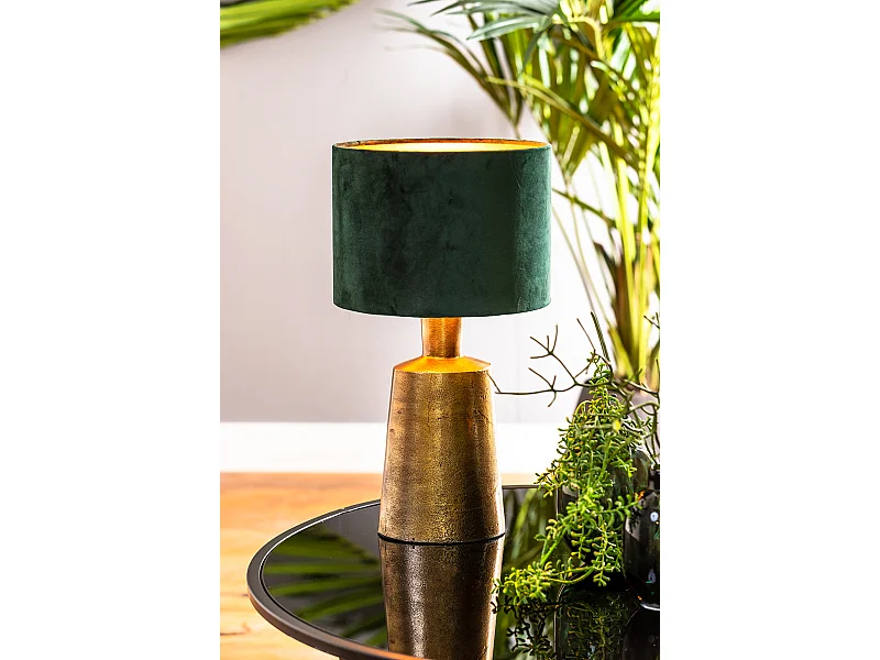 Abat-jour VELOURS - Ø25x18cm - Vert