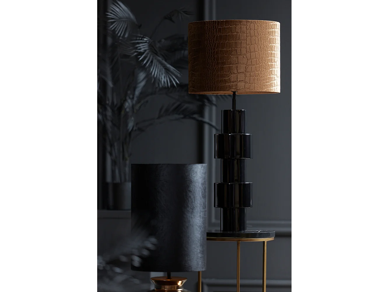 Lampenschirm PRAYA - Ø40x30cm - Braun