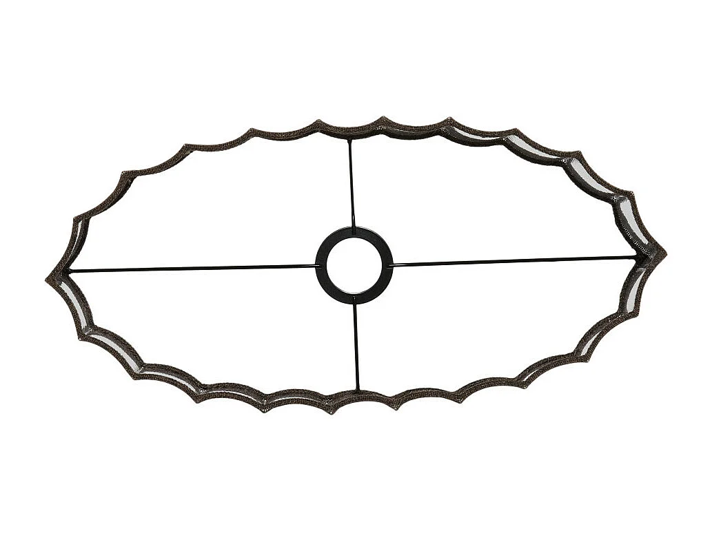 Lampenschirm DISLI - 45x21x22cm - Braun