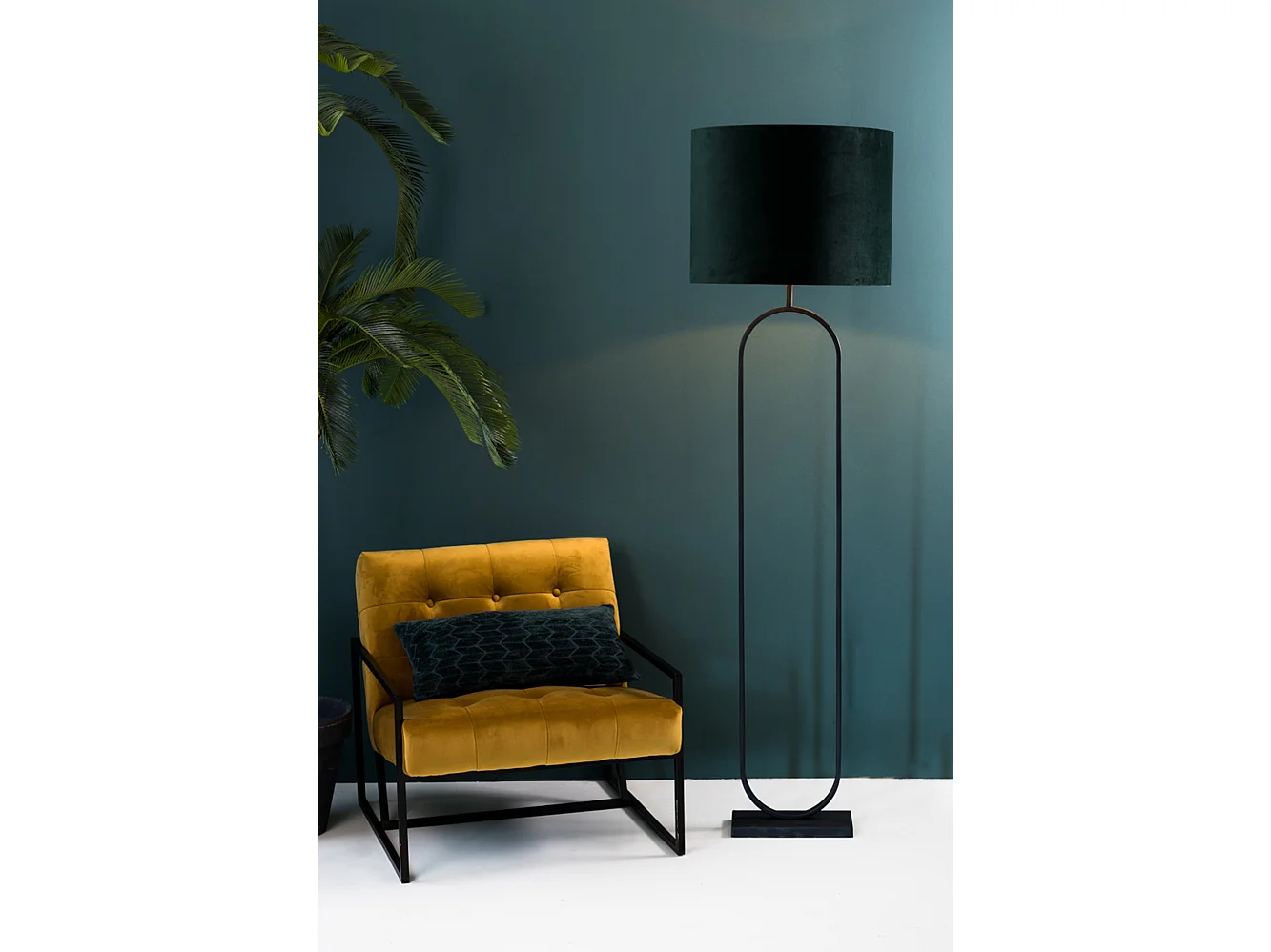 Abat-jour VELOURS - Ø40x30cm - Vert