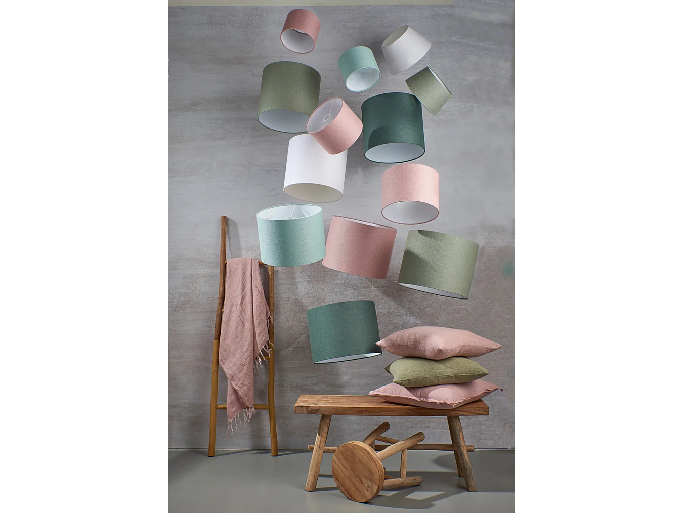 Abat-jour LIVIGNO - 25x18x14cm - Blanc